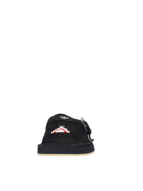 Suede mules model 7907 HAANI | 7907 RODEONERO